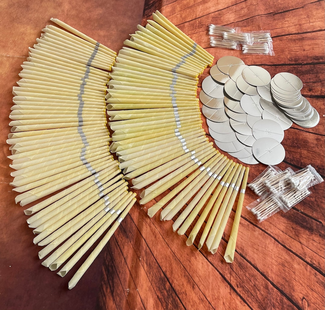 100 Candles Beeswax Handmade Ear Wax Removal Candles Plus Gift From