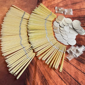 100 Candles Beeswax Handmade Ear Wax Removal Candles Plain Set