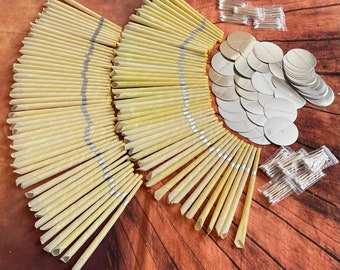 100 Candles Beeswax Handmade Ear Wax Removal Candles Plain Set