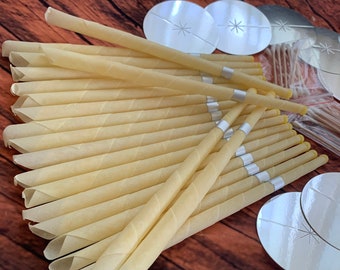 20-Piece Beeswax Ear Candle Set – Handmade Ear Wax Removal Kit