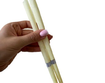 Un paio di candele auricolari in cera d'api naturale