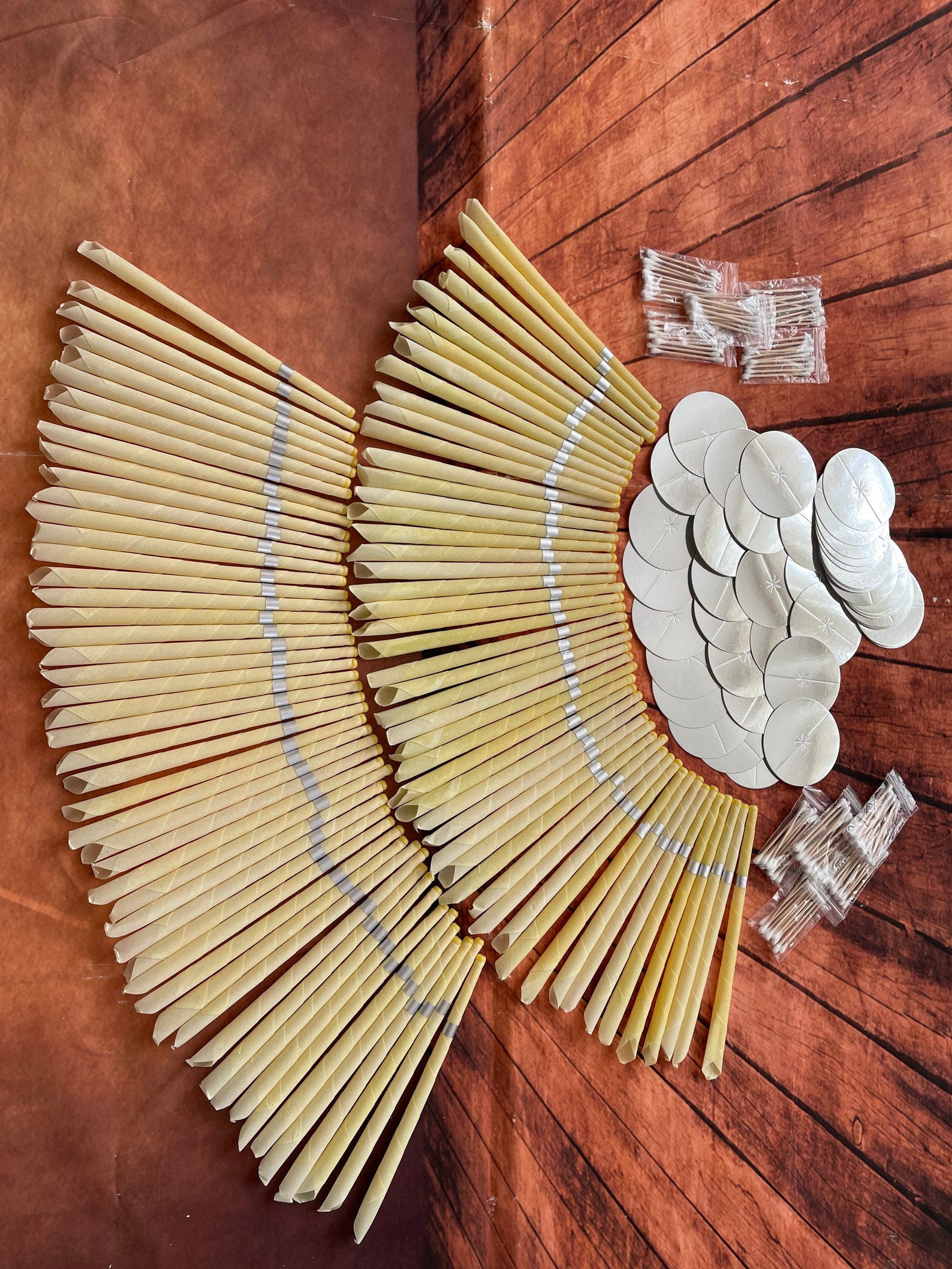 500 Beeswax Ear Wax Removal Candles Plain Color Set Ear Candle Etsy