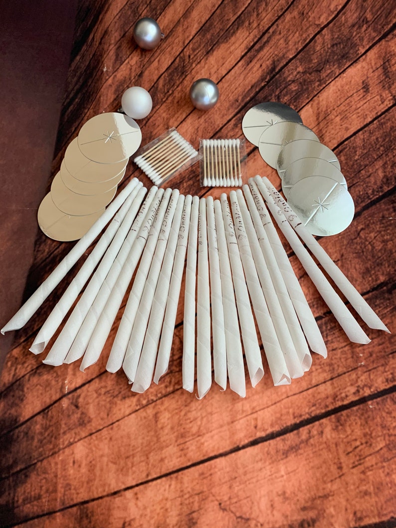 20 Ear Wax Removal Beeswax Ear Candles Ear Candle Set White Mint