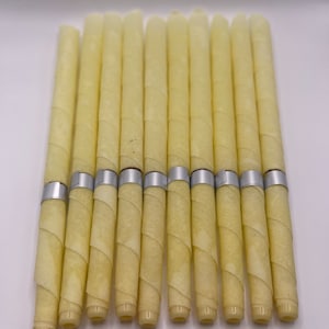 10 Ear Candles Beeswax Ear Candles Plain Handmade Cone Set