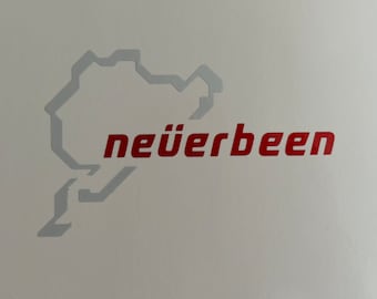 Neverbeen Nurburgring Racetrack Car Sticker