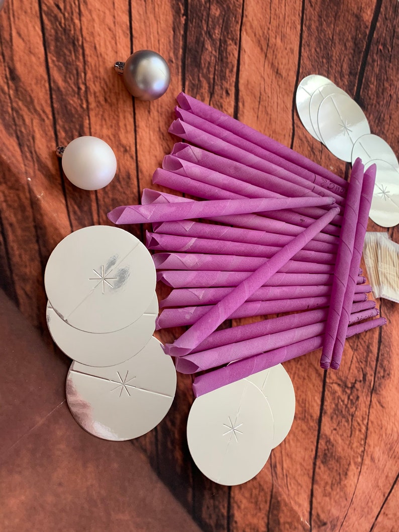 20 Pcs Ear Wax Removal Candles Purple Lavender Set Handmade Etsy