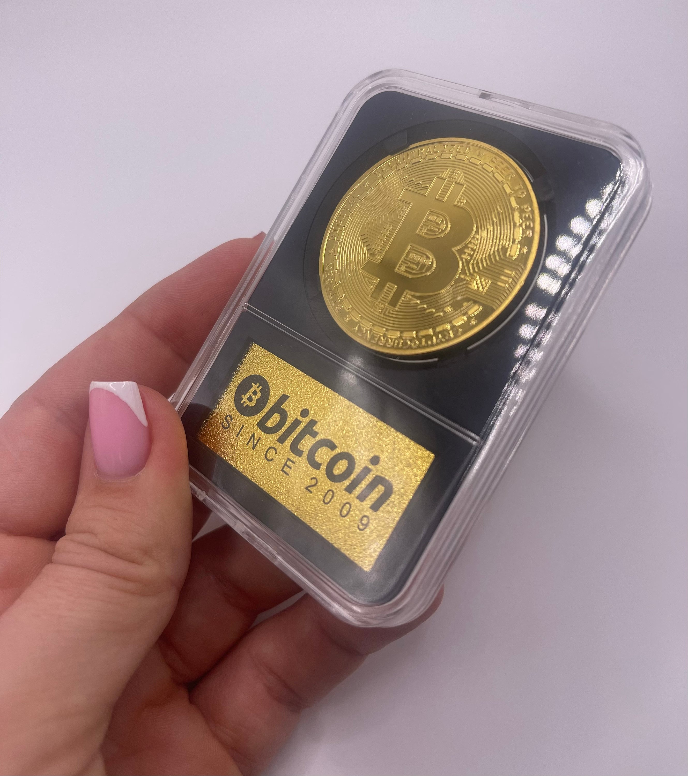 Bitcoin Coin Deluxe Collector Set Gold Plated Bitcoin Collectible Coin  Physical Art Collection Gift Commemorative Bit Coin