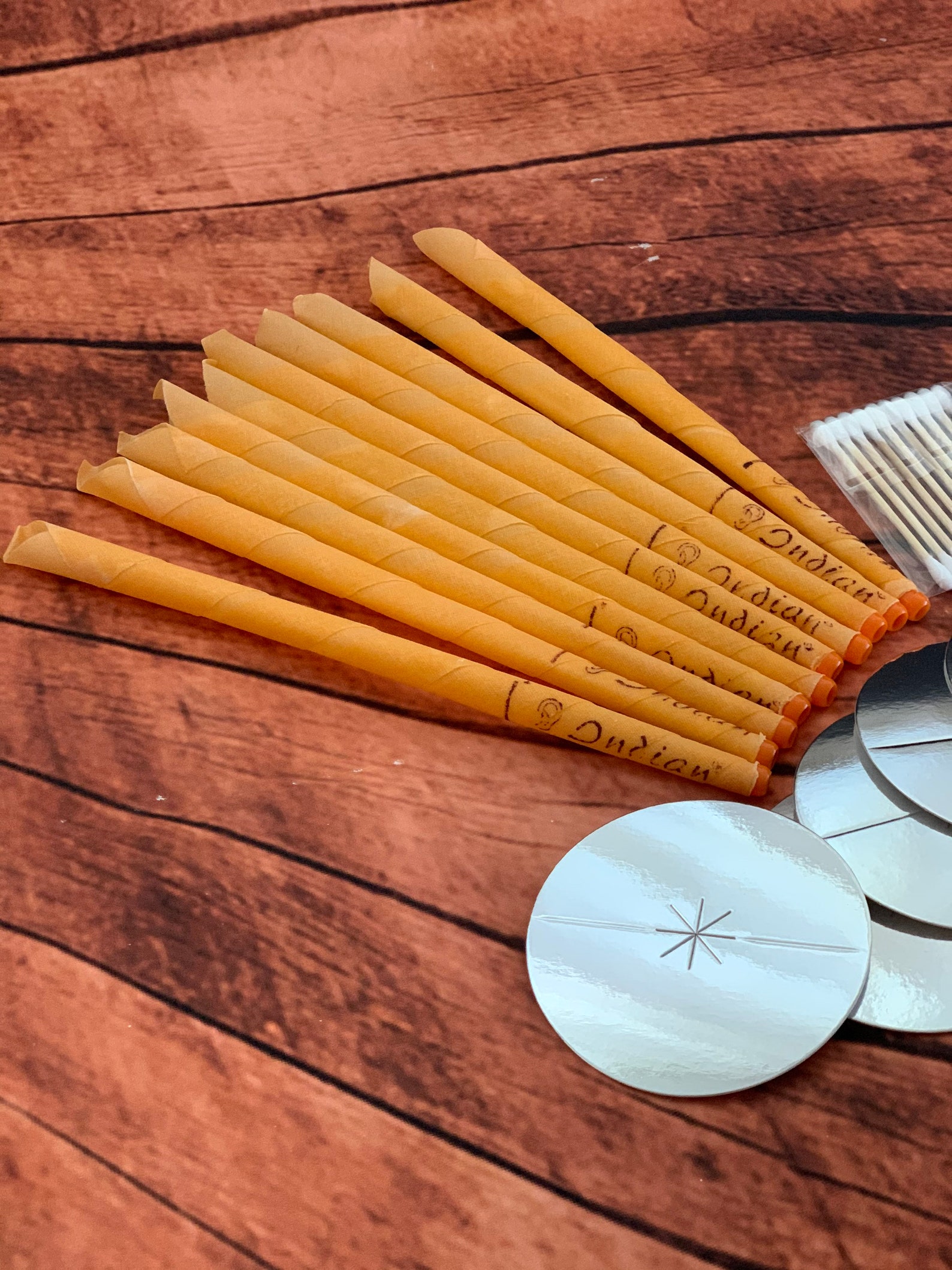 10 Pcs Orange Ear Wax Removal Candles Beeswax Candles Ear Etsy