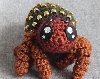 Sensory Spider, handmade crochet plushie amigurumi, fidget toy, ready-made object, great gift, tarantula, jumping spider