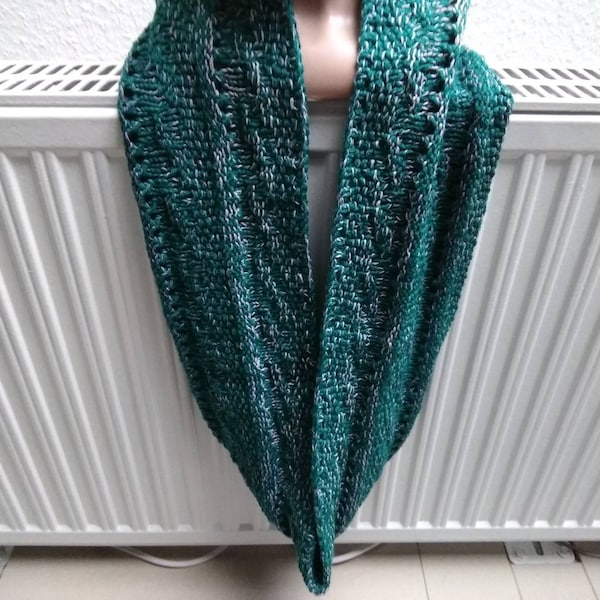 Loop, Damen, Schal, Loopschal, Schlauchschal, handgestrickt, Baumwolle, warm, weich, Winter, Geschenk