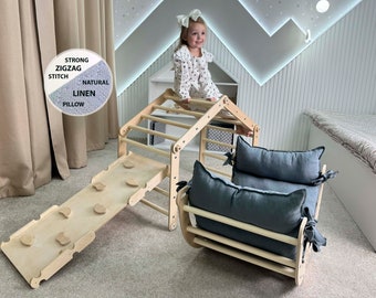 Triángulo de Pickler, Triángulo de escalada, Arco de escalada, Escalador para niños pequeños, Gimnasio de jungla, escalador Montessori, kletterdreieck, bebé