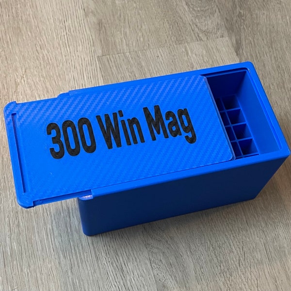 300 Win Mag ammo box 300 Win ammo case - Made in USA