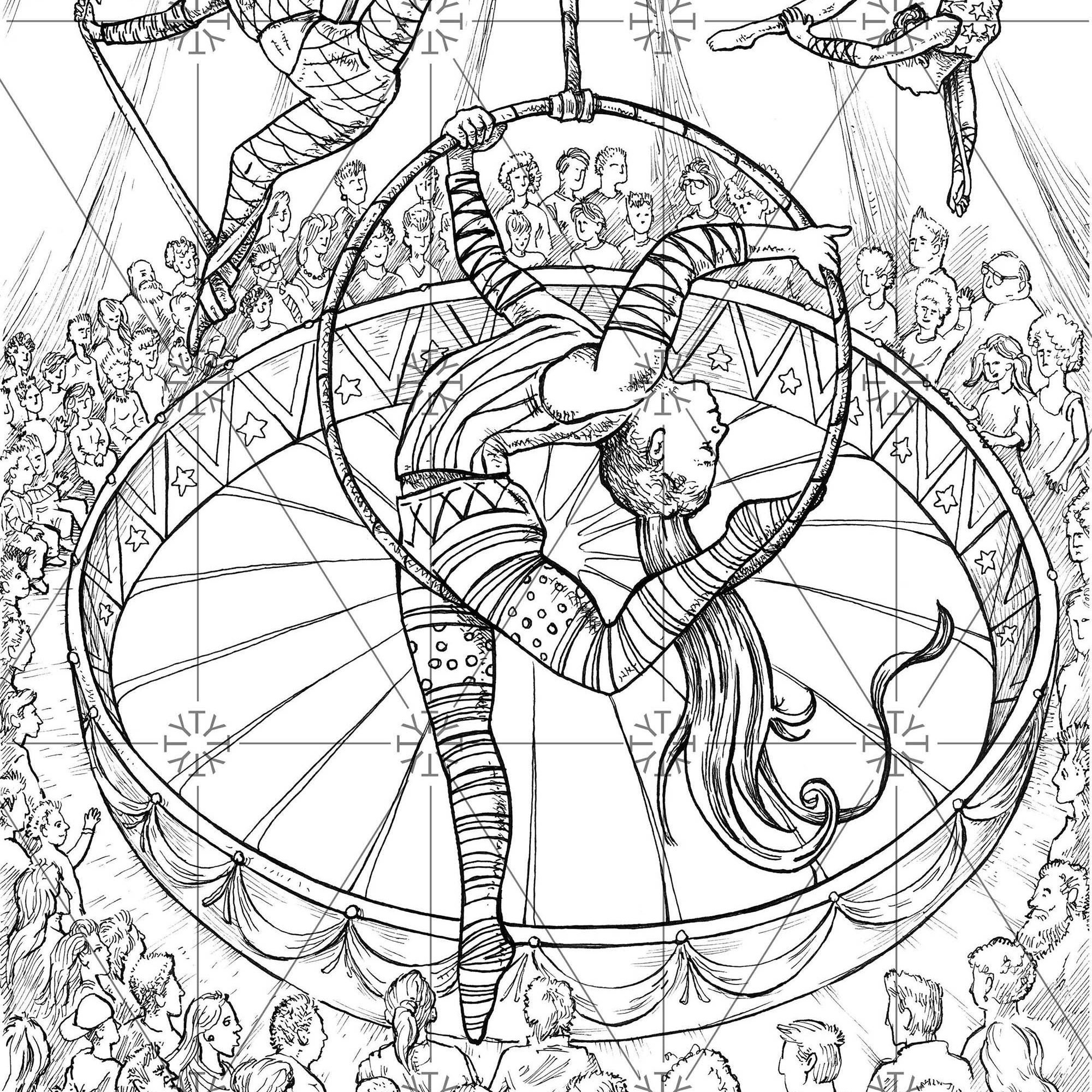 Trapeze Coloring Pages