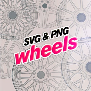 Rims SVG, PNG, transparent background, Instant download.