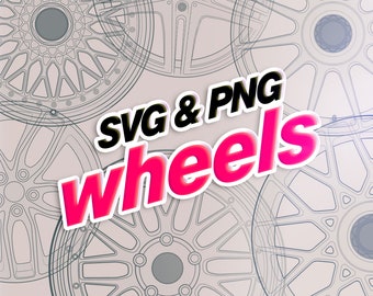 Rims SVG, PNG, transparent background, Instant download.