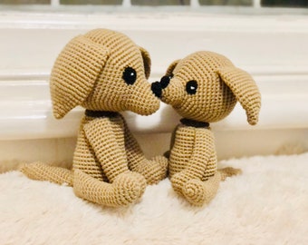 Jouet pour chien au crochet, Jouets amigurumi pour chiots, Jouet pour chiot au crochet, Chiot au crochet