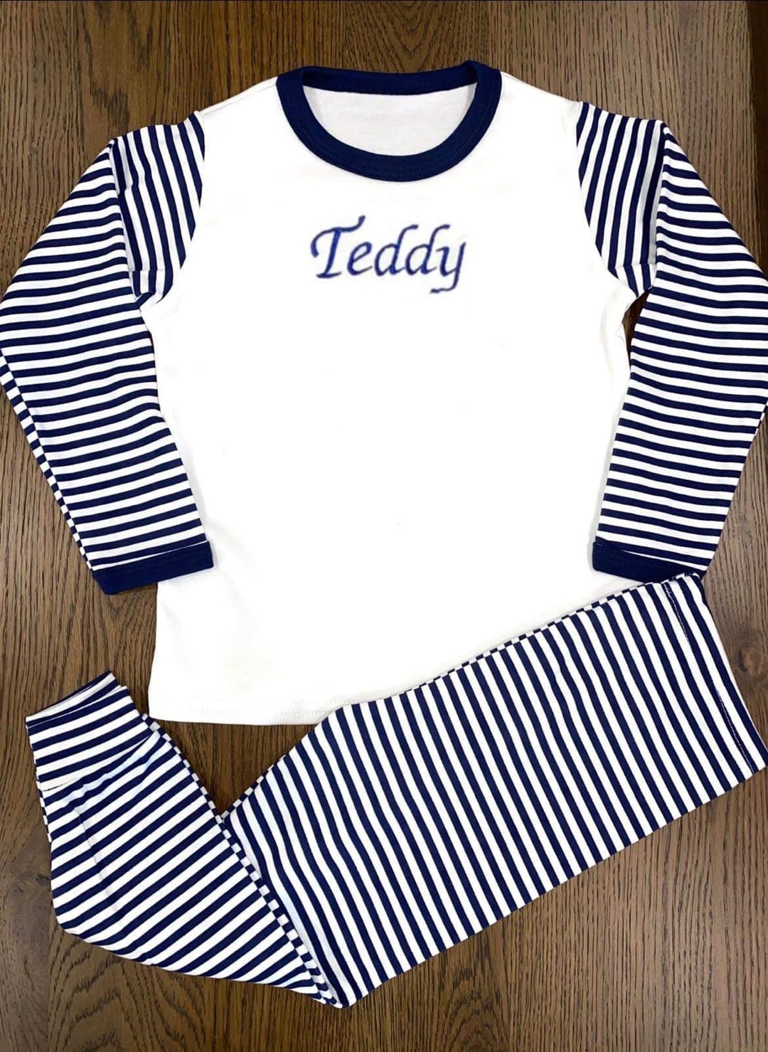 Boys personalised pjs sale