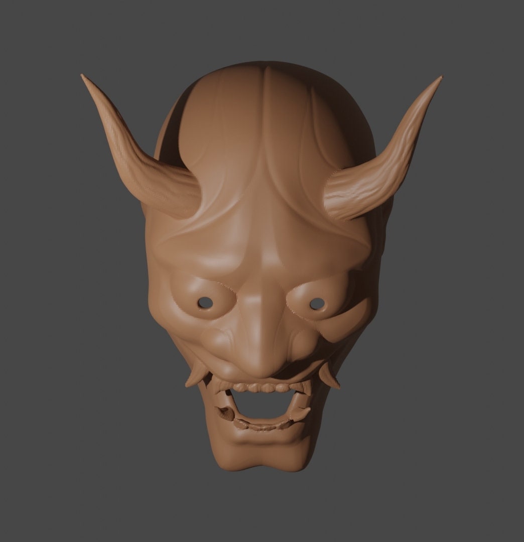 Hannya Mask STL File Etsy
