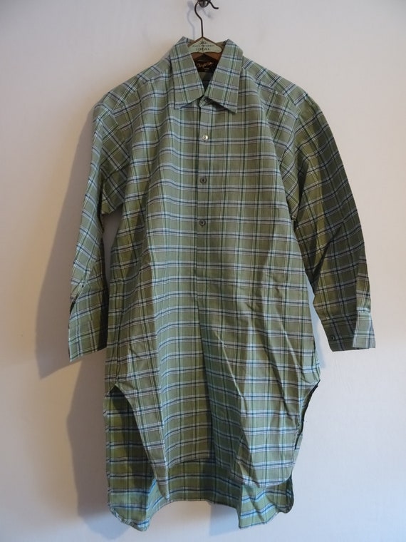 Vintage French chore shirt 1950s 50s workwear smo… - image 1