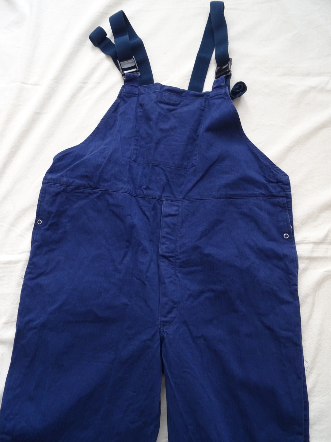 Vintage German Dungarees Workwear Blue HBT Cotton Chore Worker Etsy UK