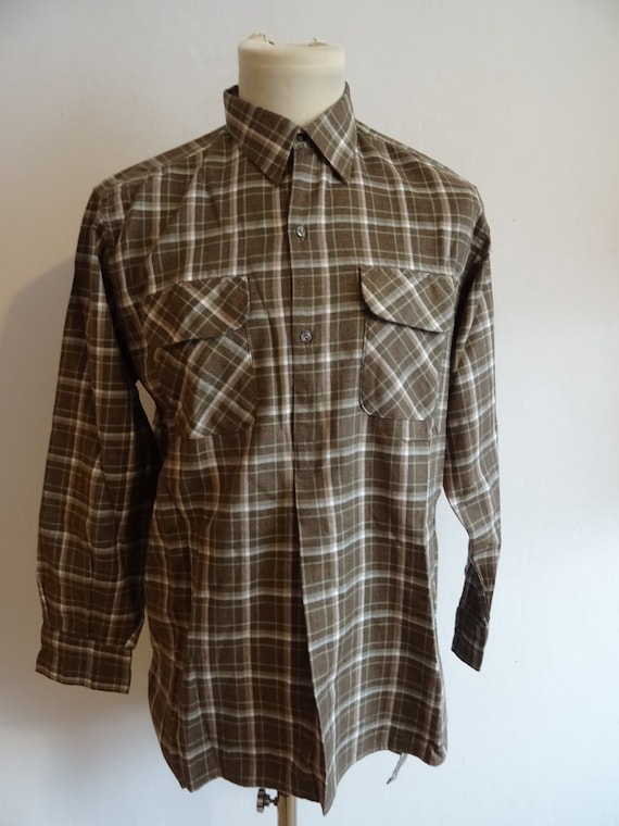 Vintage French chore shirt 1950s 50s Kidur workwe… - image 1