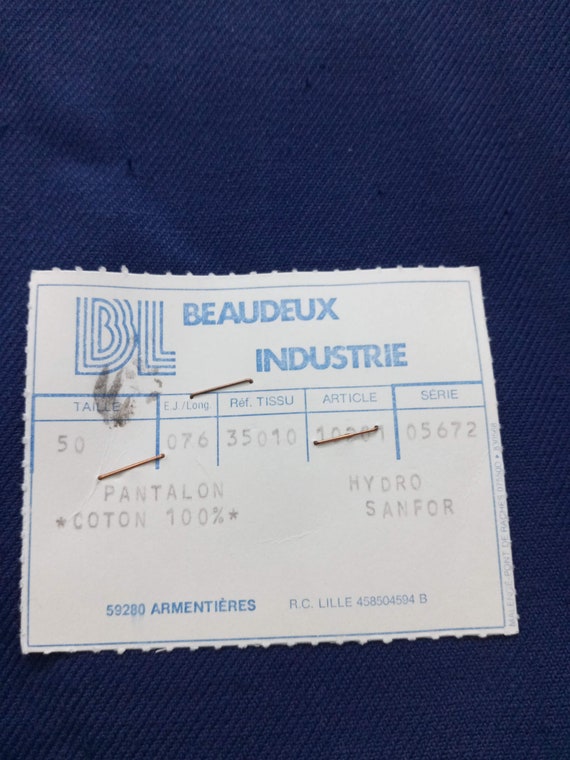 Vintage French chore pants workwear Beaudeux Indu… - image 3