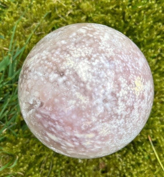 ドゥルージー ピンク アメジスト フラワー アゲート スフィア 1kg