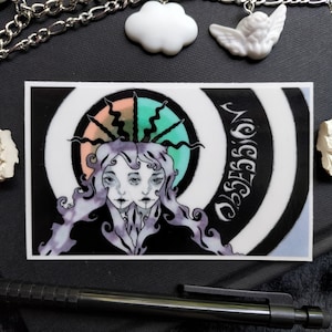 Ossessione Gemelli Risveglio spirituale Immagine di sé Adesivo in vinile trasparente