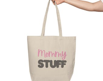 Niedliche neue Mom Canvas Einkaufstasche, Baby-Windeltasche, Mama Reisetasche, Muttertagsgeschenk, Babypartygeschenk