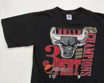 Vintage Bulls 3-Peat NBA Champions Shirt