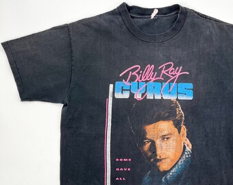 Vintage 1992 Billy Ray Cyrus Achy Breaky Heart shirt Size L single stitch all around