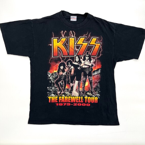 Vintage KISS 2000 Farewell Tour Shirt Size XL - Etsy