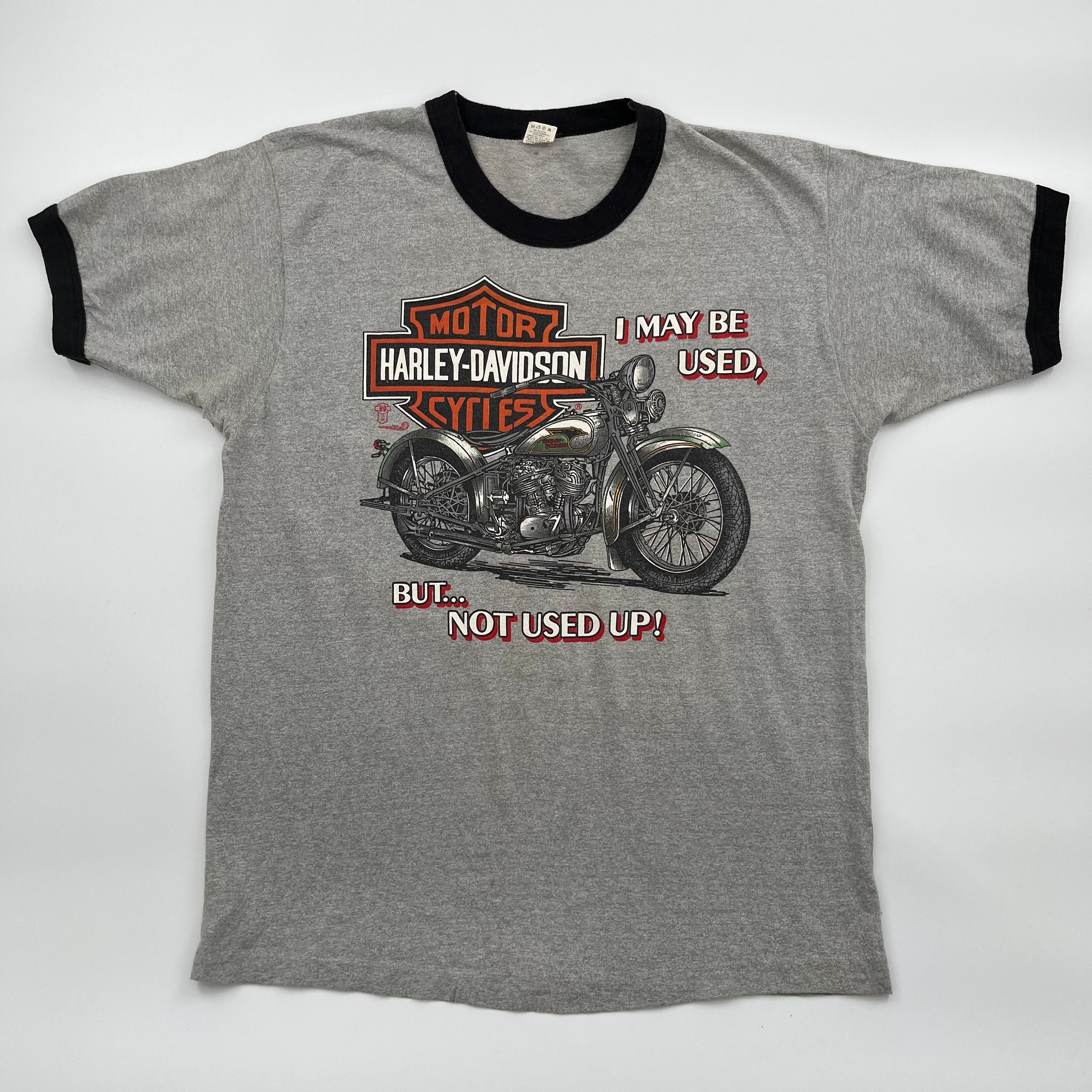 Vintage Harley Davidson Not Used up Ringer Shirt - Etsy