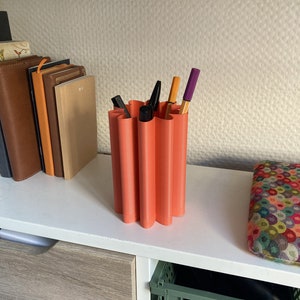 3D Printed Designer Pencil Holder, Desk Organizer, Office Accessories, Storage & Decor