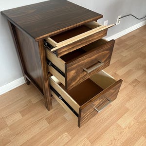 Hidden Drawer Nightstand - Secret Compartment - Bedside Table