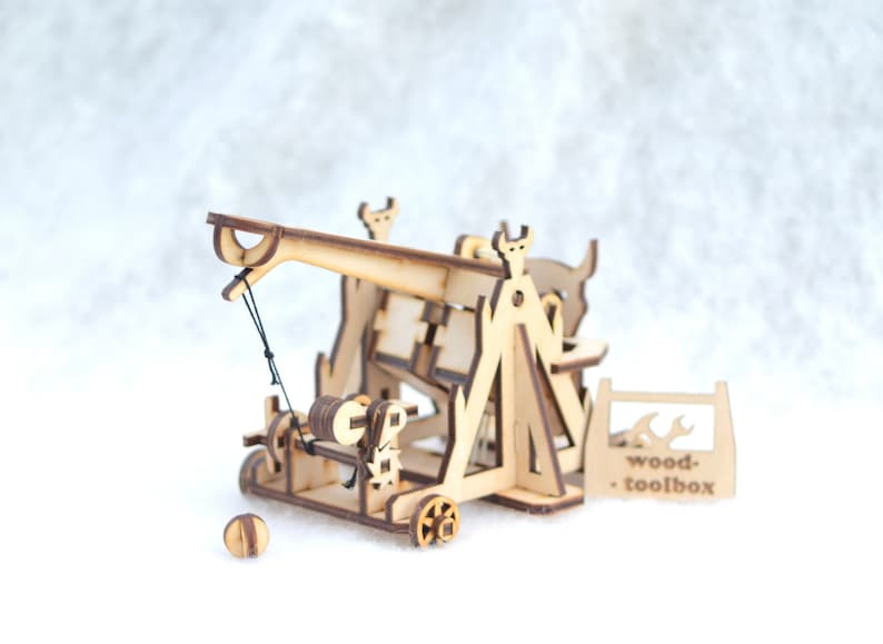 Orc Catapult Laser Cut File SVG DXF PDF Files for Etsy