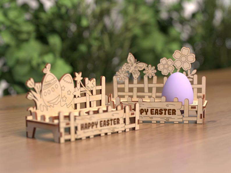 Egg Stand – Decorative Laser Cut Wooden Easter Cute Holder Laser Cut ...
