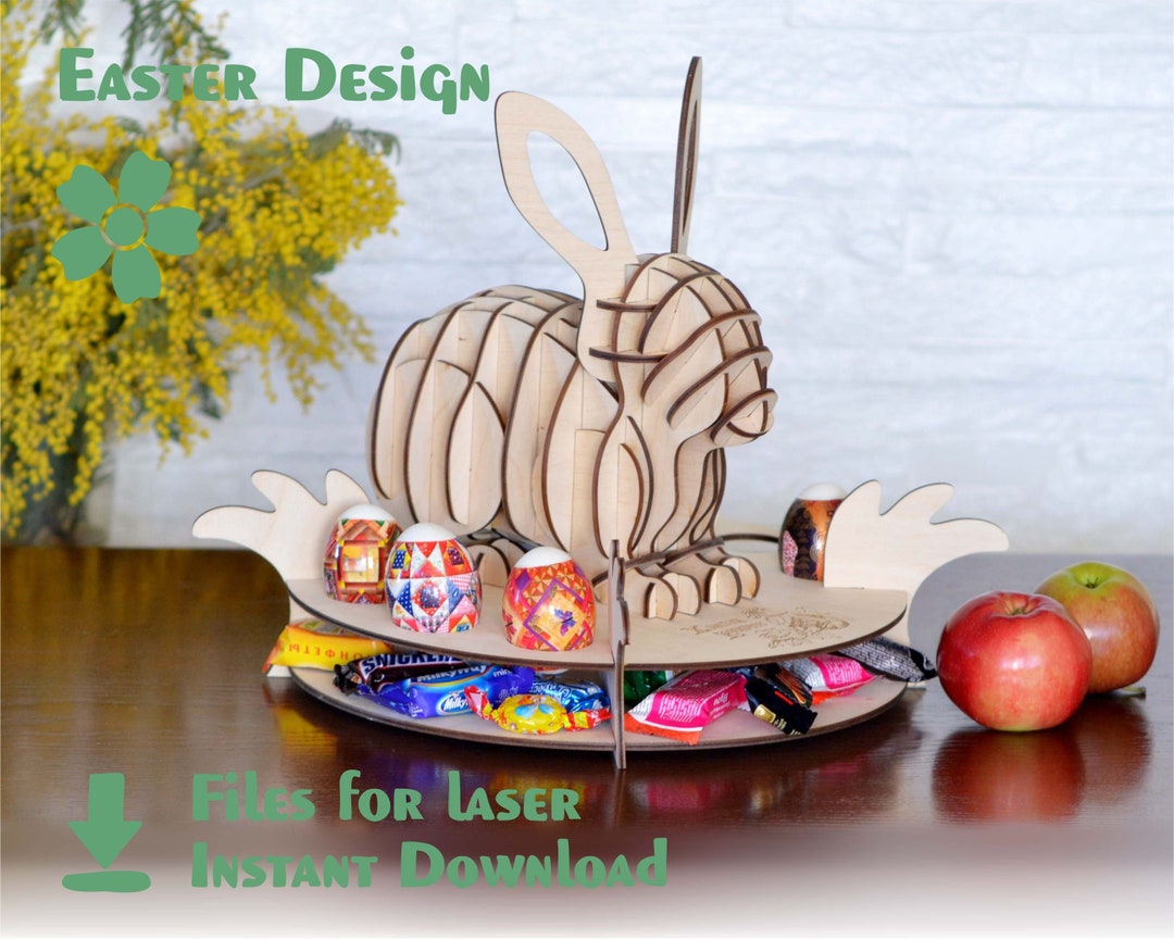 Easter Bunny – Digital Files for Laser Cutting - Easter Design / Laser ...