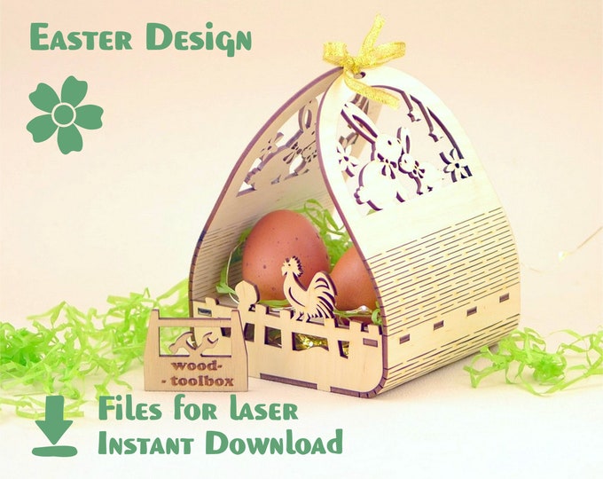 Easter Barn Lantern - Laser Cut Files- Easter Dxf Files for Laser ...