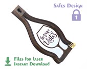 Wine cork potholder - laser cut file – digital template - glowforge SVG files - Instant downloads CDR+PDF+Ai - laser cut vector