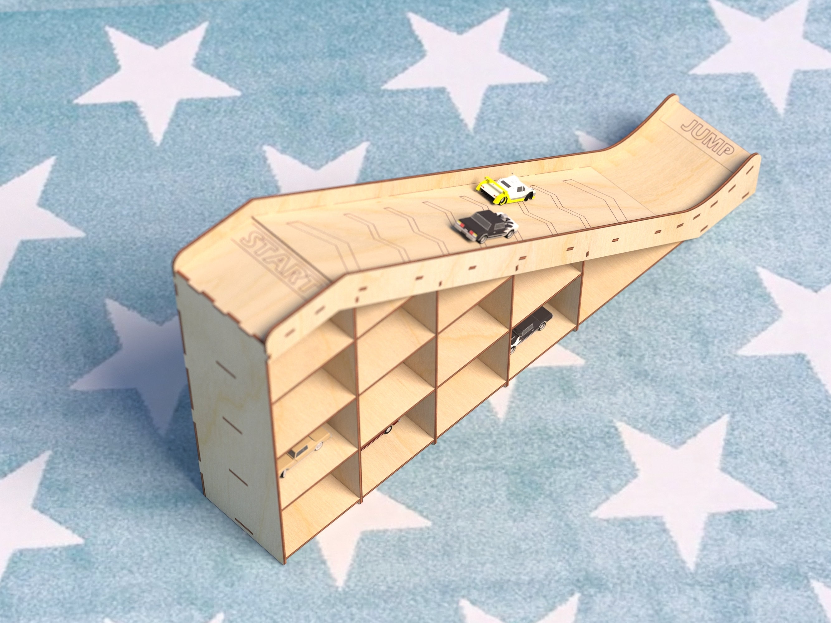 Car Jumping Ramp Laser Cut Files. Digital Template Etsy Australia