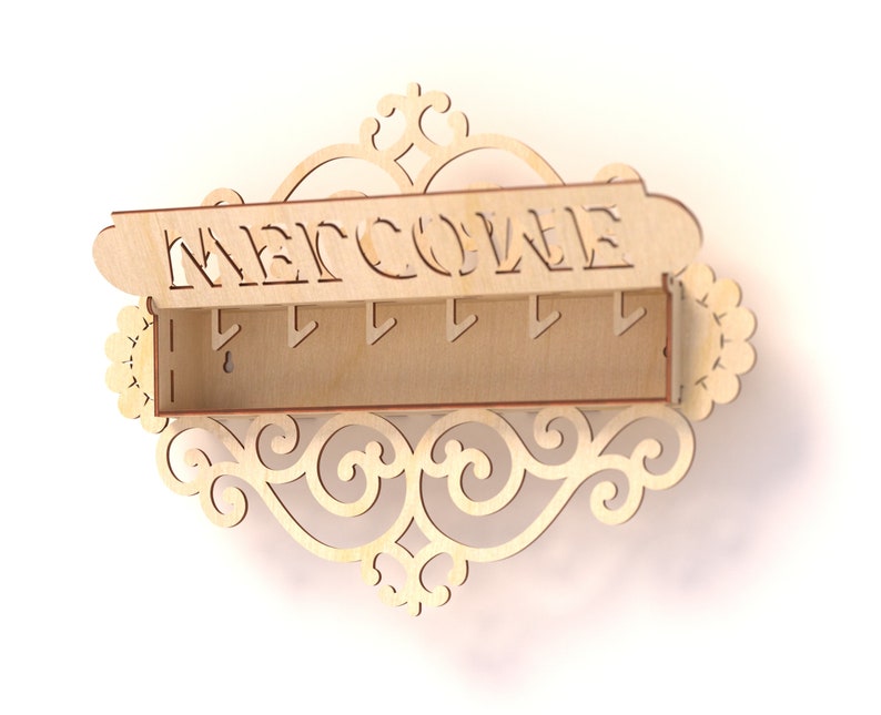 Welcome Sign Files for Laser Machines Key Holder Design - Etsy