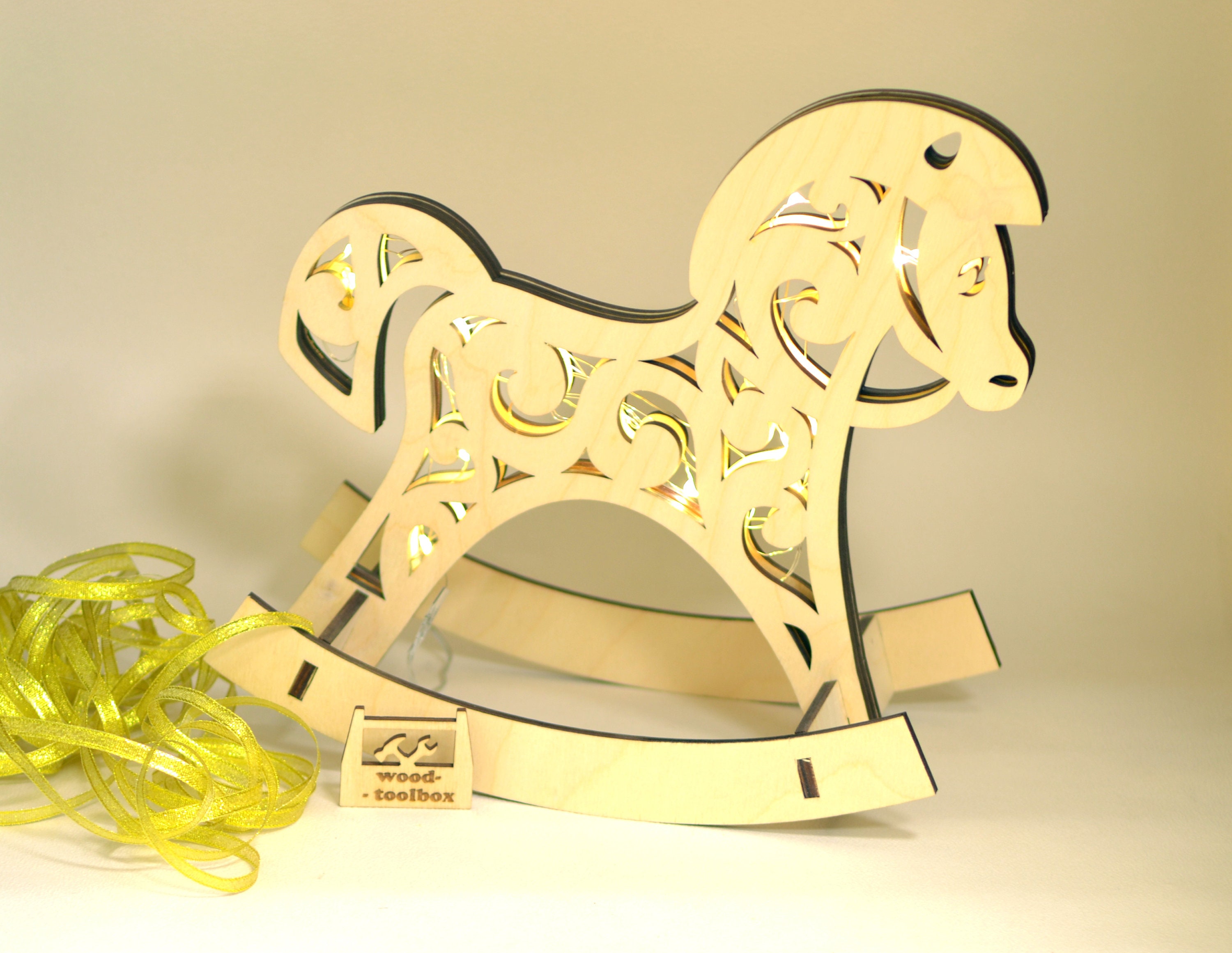 Horse Toy Laser Files Rocket Horse Light Decor laser Etsy