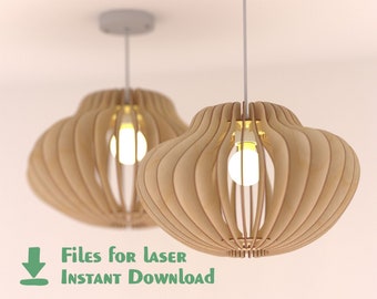 Lamp – Laser Cutting File Digital Download Vector Glowforge SVG, dxf, AI, cdr / Pattern for CNC, template laser cutting / cdr file