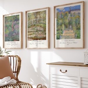 Claude Monet Art Print Set: Impressionist Gallery Wall Art