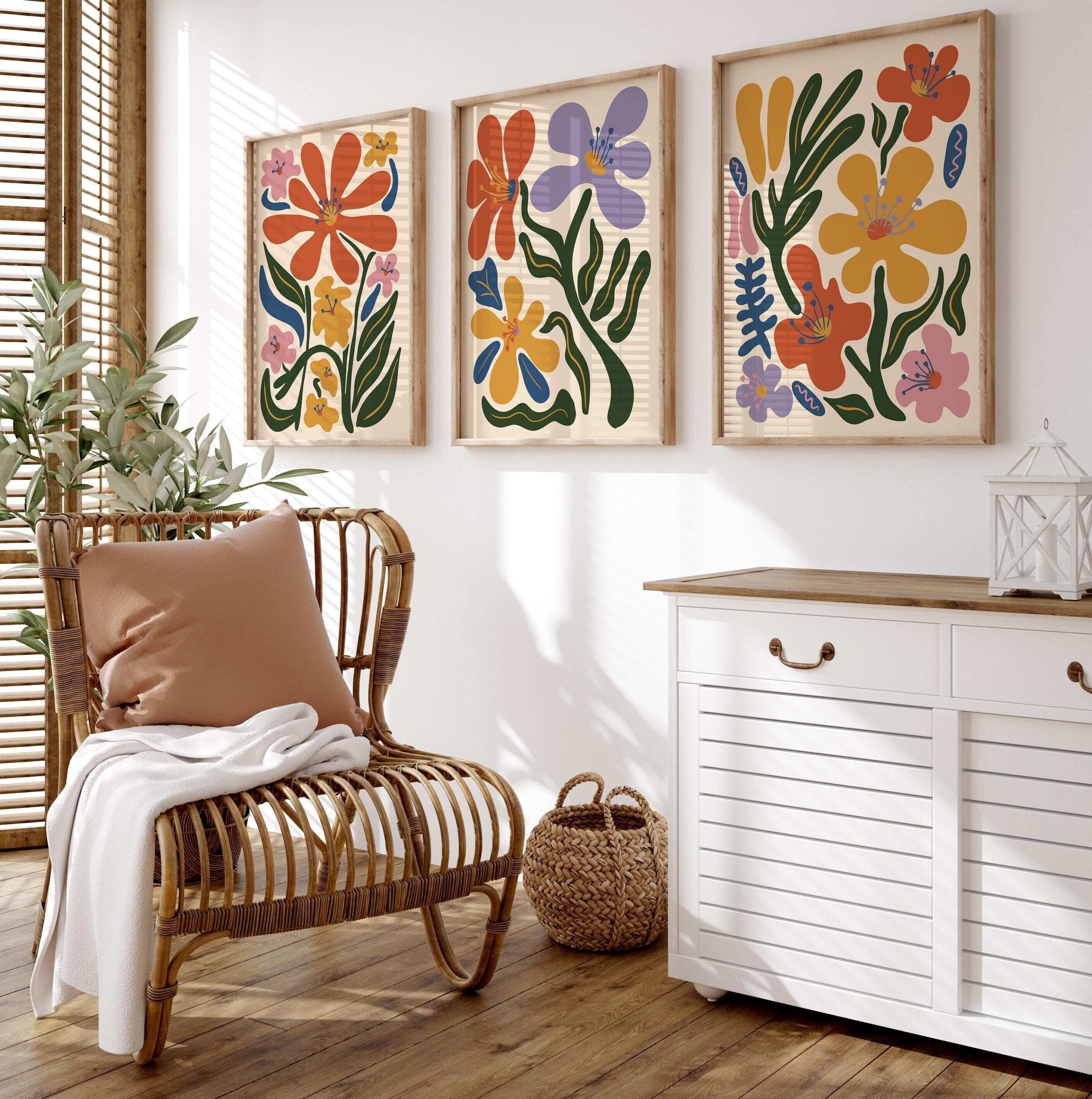 Lot De 6 Affiches Botaniques Vintage - Style Boho, 20x25 Cm, Sans Cadre, Pour Déco Rustique