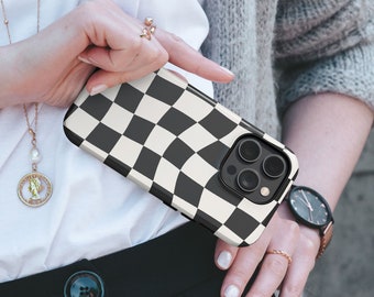 6 Colors Checkered iPhone Case Cover, iPhone 11 12 13 14 15 Case, iPhone 13 14 15 Pro Max Case
