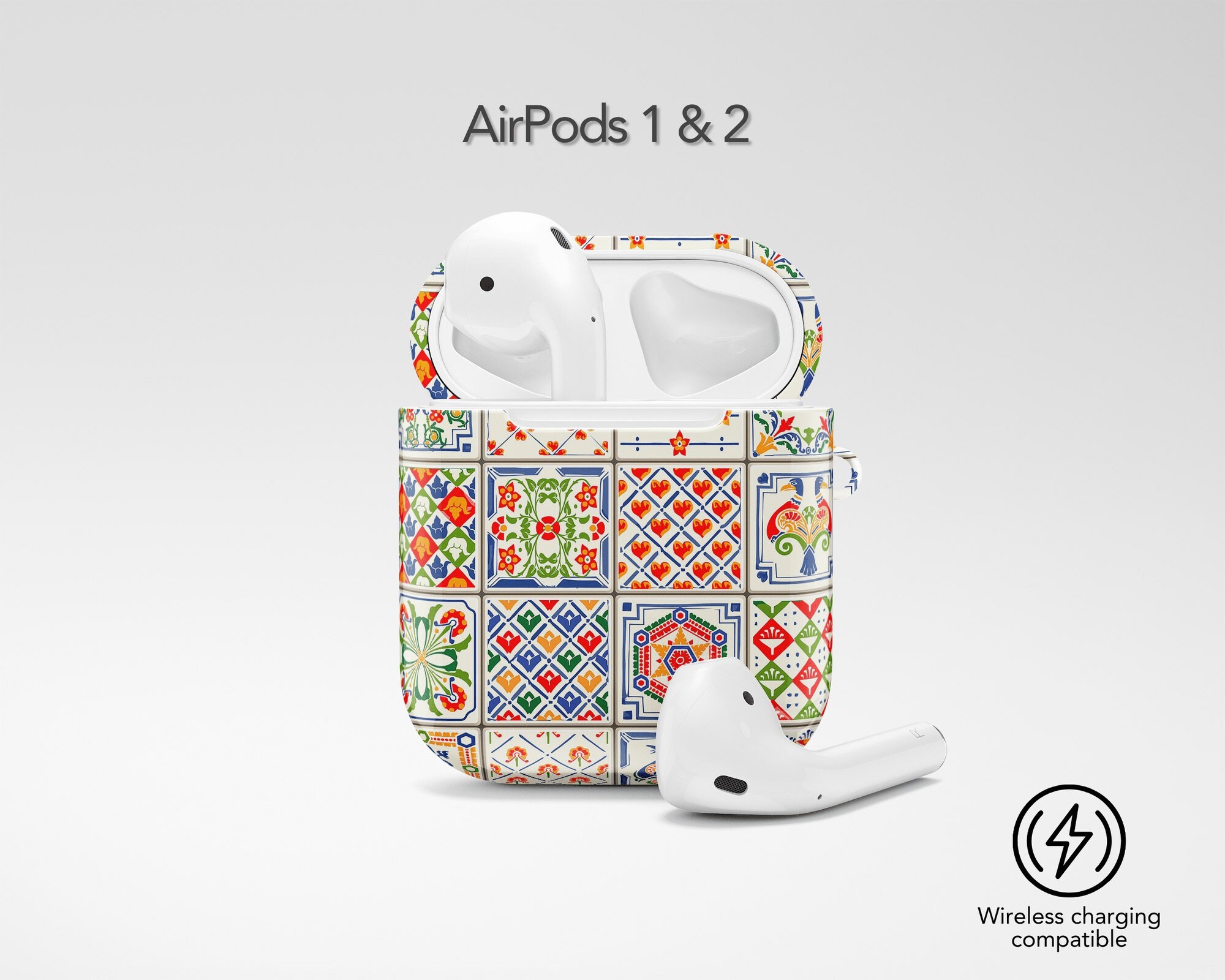 Airpods Pro 2 Green Leaves Vintage Pattern AirPods Pro Case & Keychain –  Historic Museum
