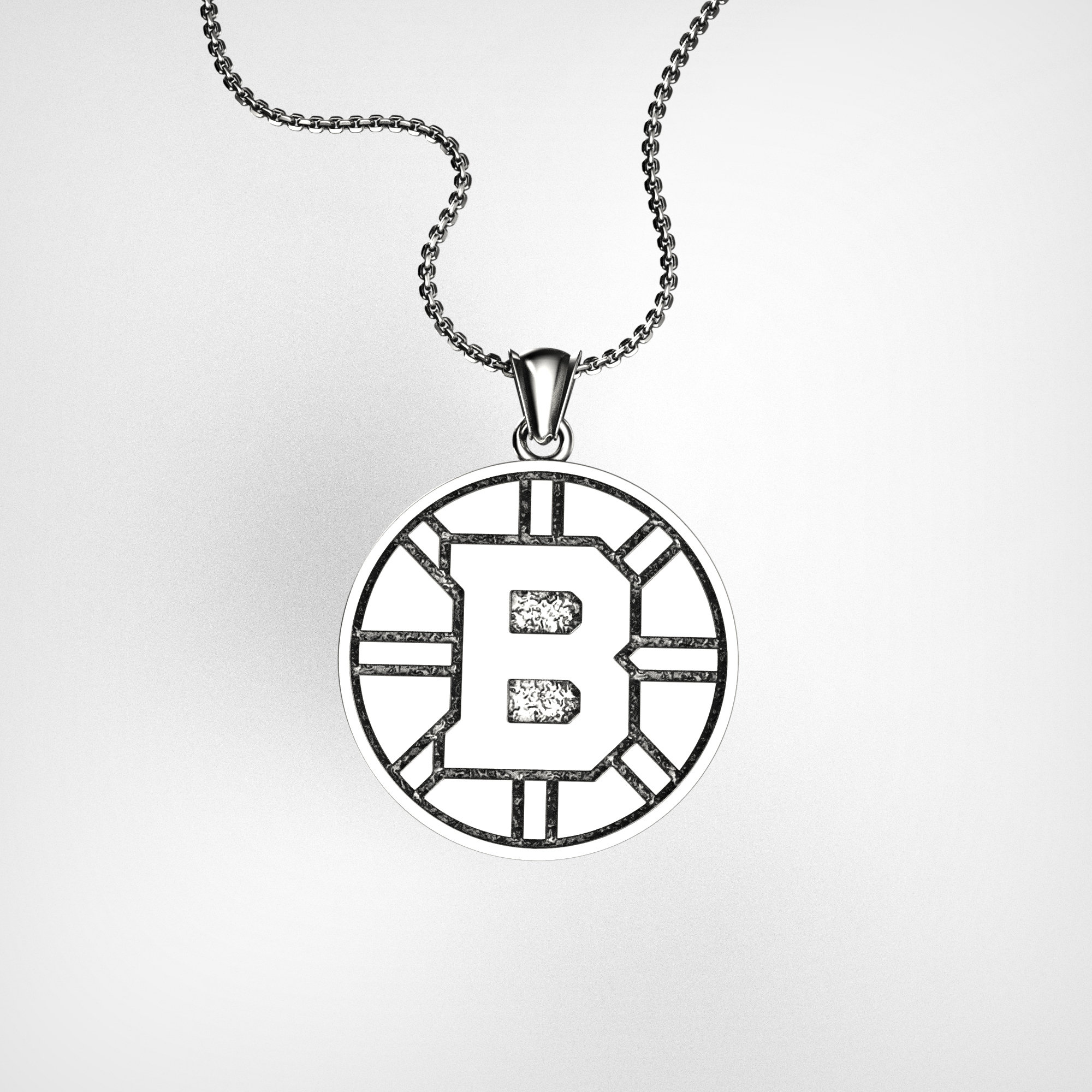 Boston 14K Gold Necklace Sport Engraved Gold Pendants US Etsy