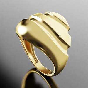 Double Dimple Road Pattern Balloon Ring - Etsy